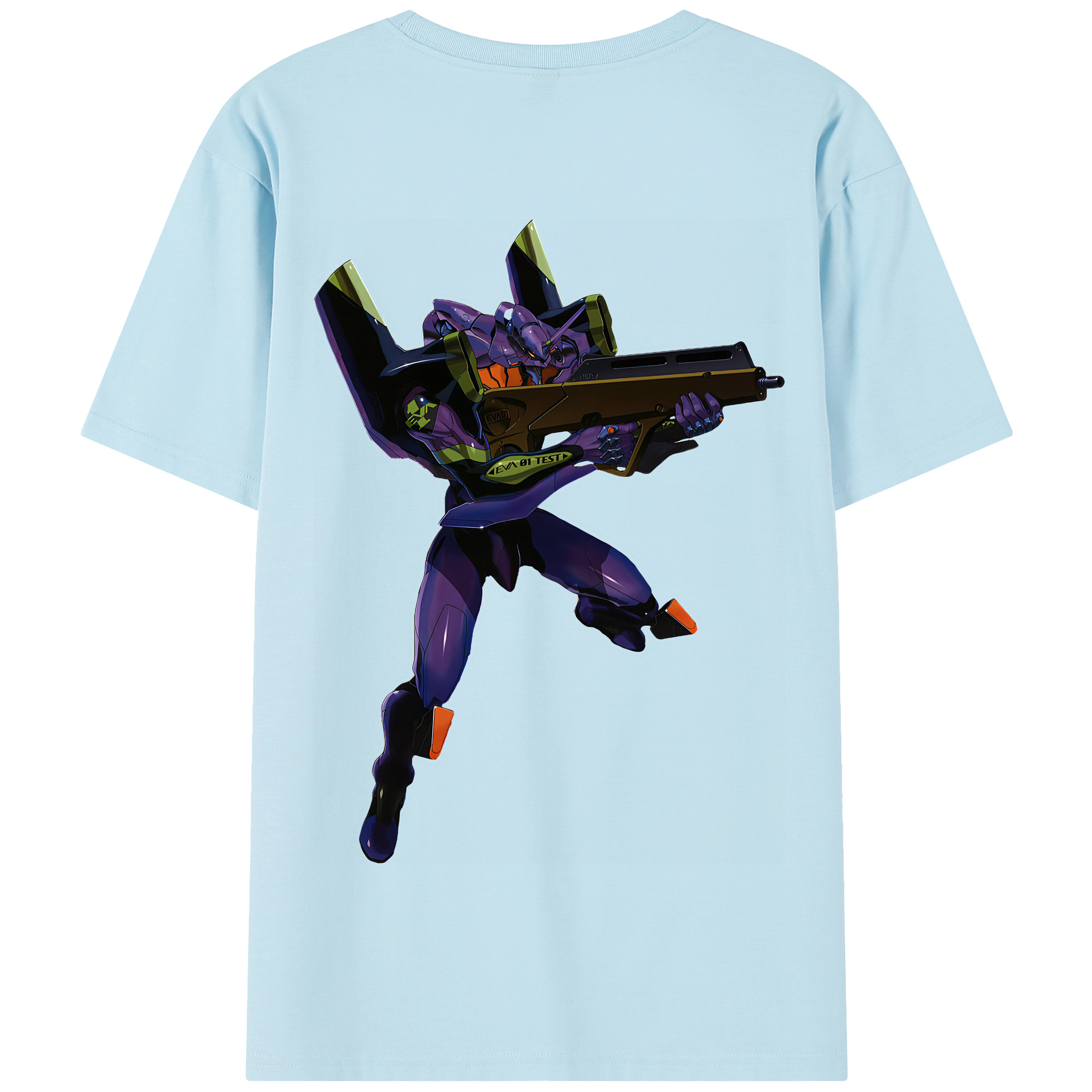 （画像用） EVA 新世紀エヴァンゲリオン 綿100％半袖Tシャツ（背面プリント）